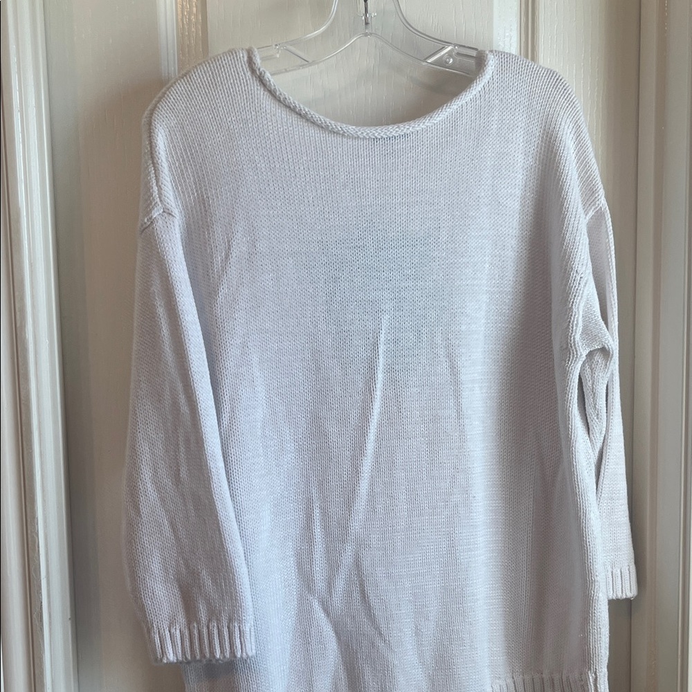 Talbots White Sweater with Pineapple Motif - Picture 9 of 11